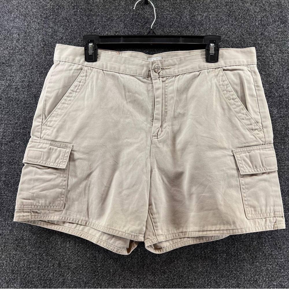 Calvin Klein Shorts Womens 12 Beige Casual Cargo Mid Rise Cotton Gorpcore‎ Y2K
